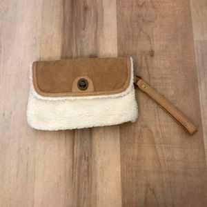Faux Leather + Wool Bag
